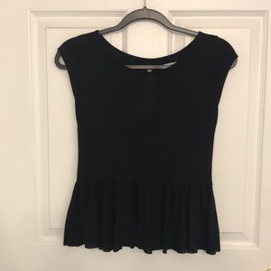 🍃 American Eagle black Peplum - Small